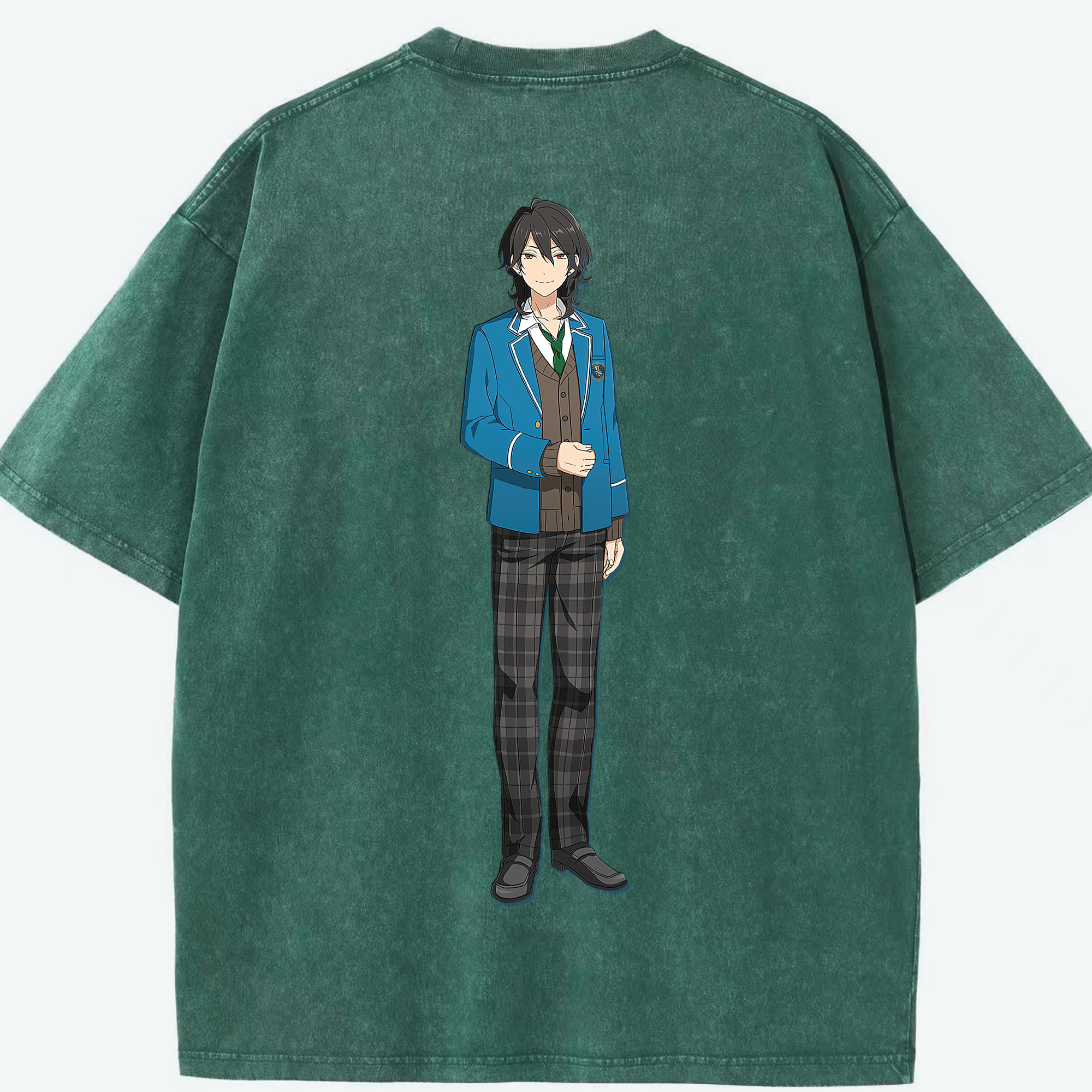 （画像用） あんさんぶるスターズ! Ensemble Stars 綿100% ヴィンテージ風 半袖Tシャツ（背面プリント）